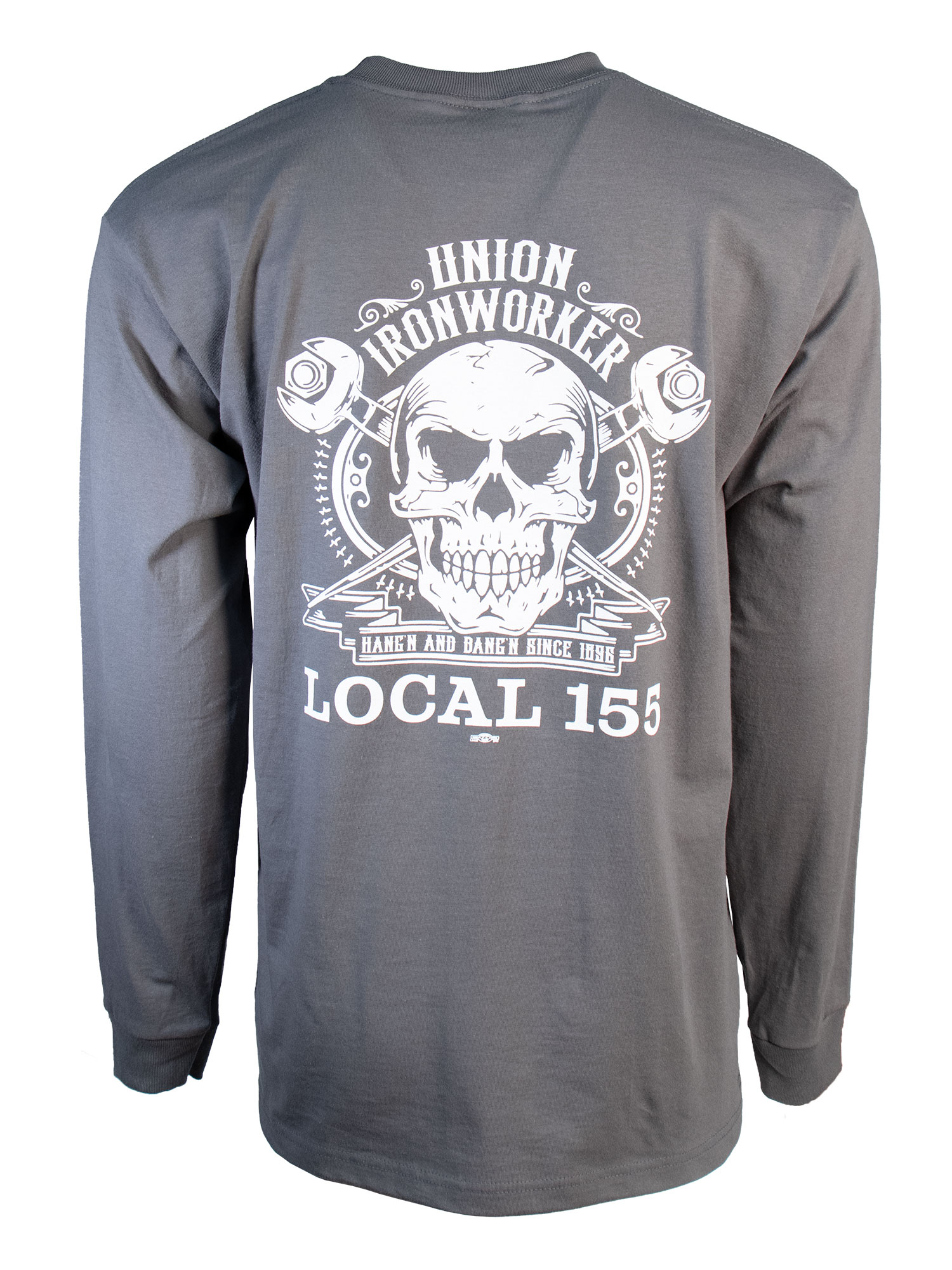 全国送料無料ギフト Skull 155 Ironworkers - Tee Sleeve Long Spuds & 趣味